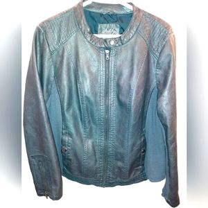 COPY - Selby Collection women's slate faux leather jacket XXL excellent used co…